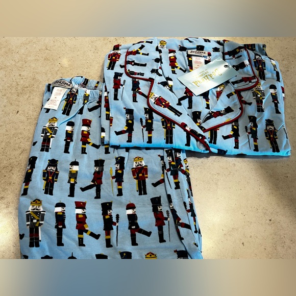 Bedhead Pajama Set, women’s XL, Light Blue with Nutcracker print, NEW WITH TAGS - Picture 2 of 8